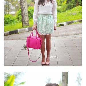 Bright pink Kate spade bag